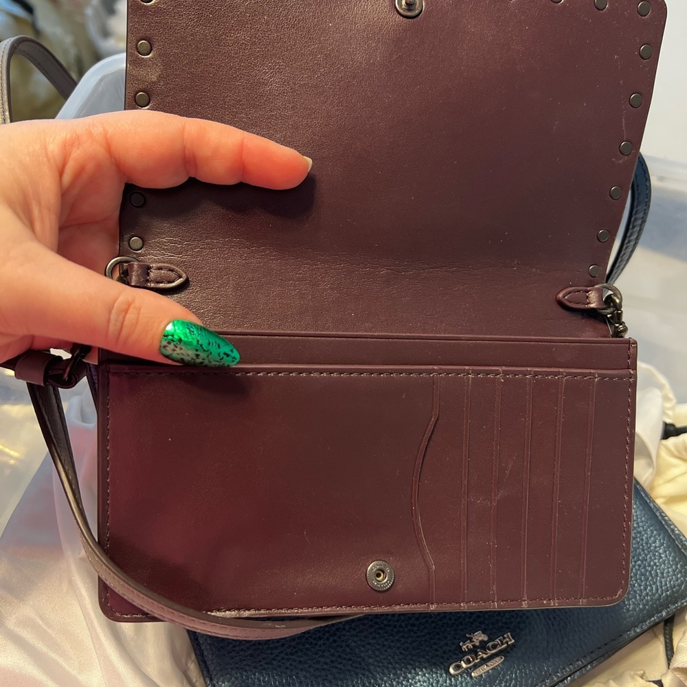 Coach Gray Crossbody Bags with Studded Detailing - Picture 2 of 2